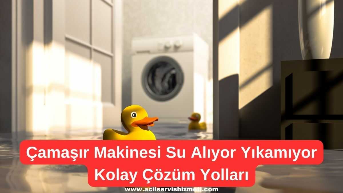 Çamaşır makinesindeki su ve yıkama belirtisi